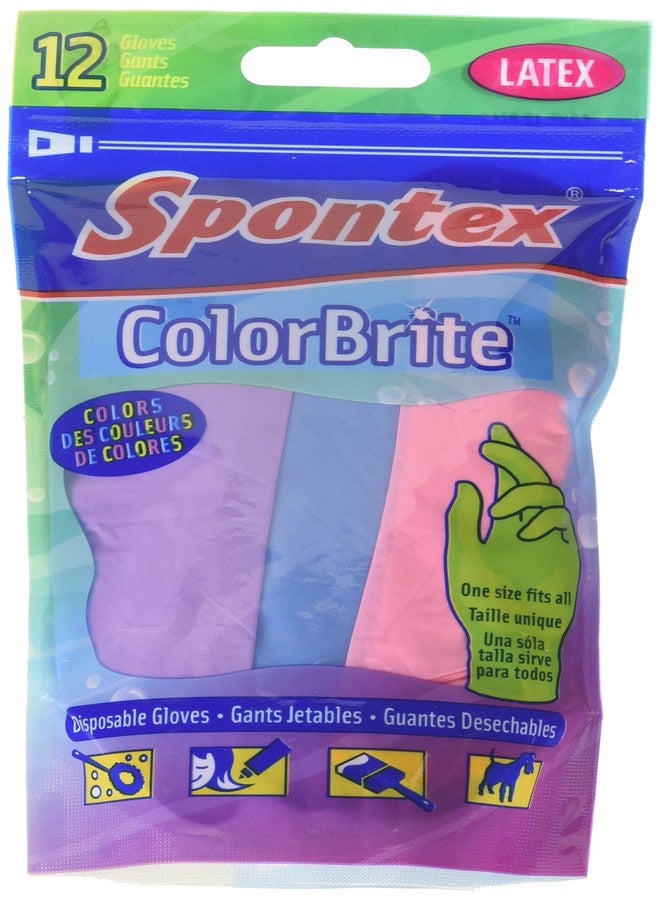 Spontex ColorBrite Latex Gloves - Image 1